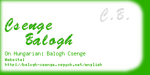 csenge balogh business card